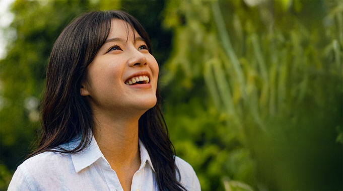 Sakura Jesus no jardim